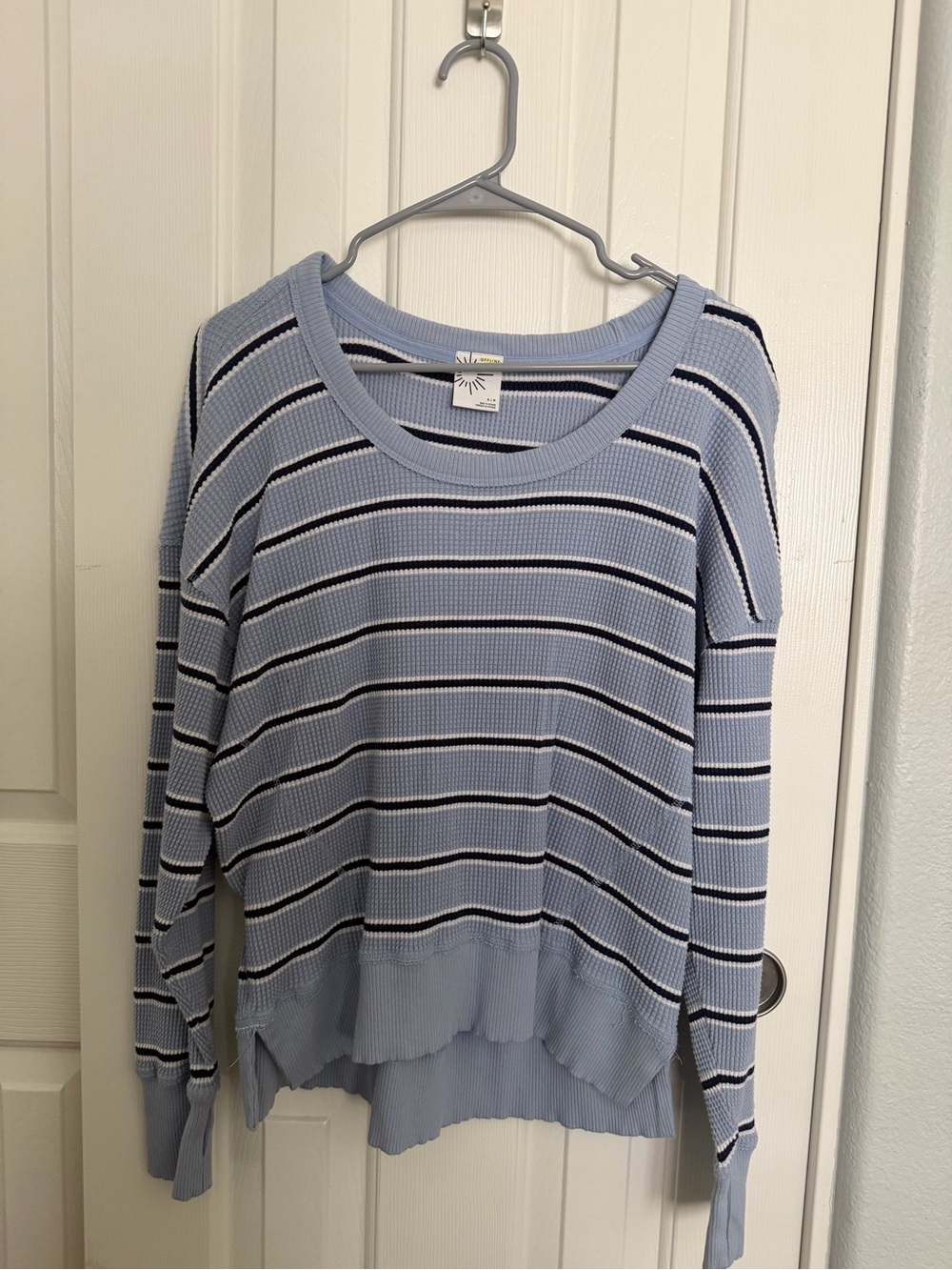 Aerie long sleeve waffle knit top